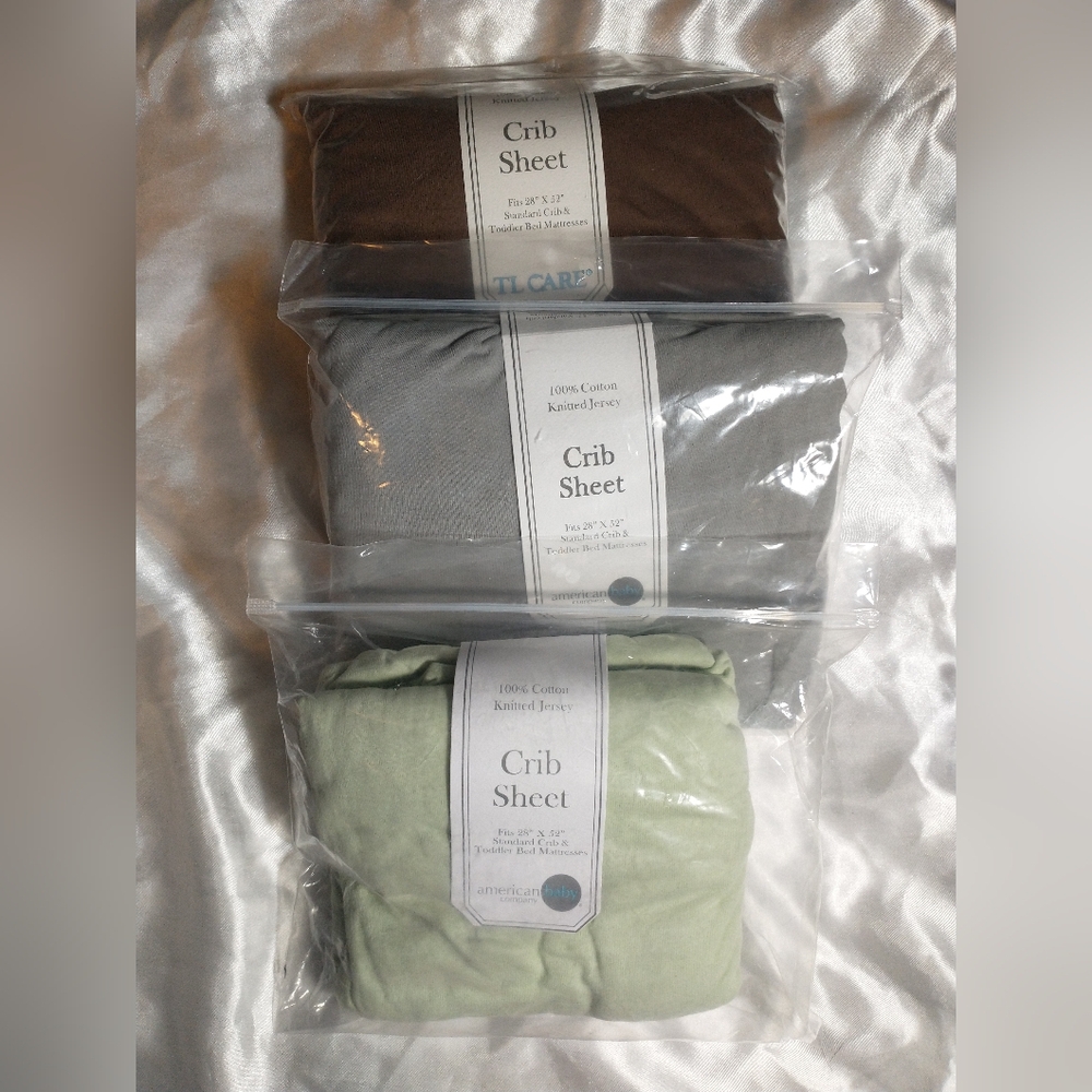 3-Pack Bundle *New* Crib / Toddler Bed Mattress Sheets (28" x 52")